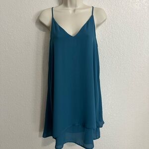 🆕 REVOLVE X KRISA Double Layer Cami Mini Dress in Newport